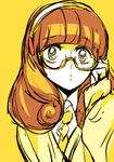 bespectacled blonde_hair glasses hairband kise_yayoi pout precure short_hair smile_precure! solo tima white_hairband yellow_eyes 