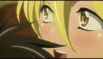  animated animated_gif blonde_hair breasts highschool_of_the_dead hirano_kohta komuro_takashi large_breasts lowres marikawa_shizuka smile 