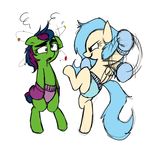  blue_hair boxing boxing_gloves drooling equine evil_grin female feral friendship_is_magic green_eyes grin hair horse mammal mickeymonster my_little_pony pegasus pony saliva smile two_tone_hair wings 