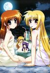  alisa_bannings fate_testarossa mahou_shoujo_lyrical_nanoha mahou_shoujo_lyrical_nanoha_a&#039;s mahou_shoujo_lyrical_nanoha_the_movie_2nd_a&#039;s naked onsen tagme takamachi_nanoha towel tsukimura_suzuka 