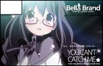  akemi_homura anime_coloring black_border black_hair border braid circle_cut glasses izumi_bell magical_girl mahou_shoujo_madoka_magica purple_eyes red-framed_eyewear solo twin_braids upper_body 