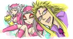  1boy 2girls blonde_hair breasts cleavage cloud_of_darkness dissidia_final_fantasy emperor_(ff2) final_fantasy final_fantasy_ii final_fantasy_iii final_fantasy_viii footwear glasses kitsuki_(chaotic-v) long_hair multiple_girls open_mouth pixiv_thumbnail purple_eyes red_eyes resized silver_hair socks tentacle ultimecia yellow_eyes 
