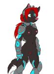  cyborg female ghost machine mammal mechanical robot solo spirit starcraft_2 undead wolf 