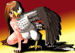  beak bird breasts claws edmol feathers female hawk invalid_tag nipples talons transformation wings 