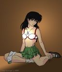  empty_eyes higurashi_kagome higurashi_no_naku_koro_ni inuyasha kagome lingerie lingerine rape schoolgirl underwear 