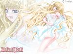  blonde_hair blue_eyes curly_hair dress kotofuki_erii laughing long_hair mindead_blood official_art see-through see-through_silhouette shiizaki_hinaki solo wallpaper 