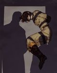  blindfold boots female gag hazh imminent_rape king_of_fighters purple_hair rope snk tied tied_up uniform whip_(kof) 