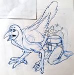  avian bird human human_to_feral mammal multi_body post_transformation shocked sketch surprise_transformation swatcher transformation 