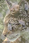  2009 feline feral flower khaosdog looking_at_viewer lynx mammal solo traditional_media whiskers 