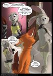  2018 butt camel_toe canine clothing comic disney english_text female fox fur green_eyes grey_fur judy_hopps lagomorph male mammal nick_wilde open_mouth panties purple_eyes rabbit red_fur robcivecat speech_bubble teeth text tongue underwear undressing zootopia 