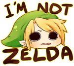 angry blonde_hair disembodied_head english face hat head_only link male_focus omocat pointy_ears simple_background solo source_request text_focus the_legend_of_zelda truth white_background 