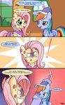  2012 bathrobe blue_eyes comic cutie_mark dialog duo english_text equine female feral fluttershy_(mlp) friendship_is_magic hair horse long_hair mammal multi-colored_hair my_little_pony o_o oo open_mouth pegasus pink_hair pony purple_eyes rainbow_dash_(mlp) rainbow_hair rainbow_tail robe smile soapie-solar solar-slash surprise syringe teeth text tree whistle window wings wood 