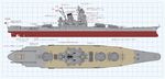  battleship gun highres kii_(yamato-successor) military military_vehicle no_humans ship strike_witches_1991 translation_request warship watercraft weapon 