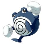  gloves good_frog nintendo no_humans pokemon poliwhirl simple_background swirl 