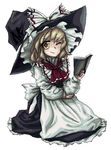  bad_id bad_pixiv_id blonde_hair book hat kirisame_marisa oisin one_eye_closed solo touhou witch_hat yellow_eyes 