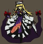  bad_id bad_pixiv_id blonde_hair gap hat long_hair oekaki ribbon sayuma solo touhou yakumo_yukari 