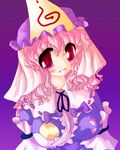  bad_id bad_pixiv_id breasts hat huge_breasts japanese_clothes kimono pink_hair quality ribbon saigyouji_yuyuko shiyou short_hair smile solo touhou 