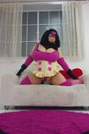  apron breasts cosplay cow_girl fat horns huge_breasts luu luu_(cosplayer) miltank miltank_(cosplay) photo plump pokemon 