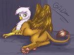  avian donenaya female feral friendship_is_magic gilda_(mlp) gryphon my_little_pony solo wings yellow_eyes 