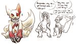  english_text erection female fur gabite garchomp gay haychel male markings nintendo penis pok&#233;mon pok&eacute;mon precum red_eyes red_markings straight text video_games white_fur zangoose 