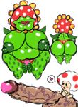  &lt;3 anthro big_breasts big_butt breasts butt censored chubby crossgender female flora_fauna gotobeido heart_censor huge_butt hyper hyper_penis mario_bros nintendo nipples penis petey_piranha plain_background plant super_mario_bros. toad toad_(mario) video_games white_background 