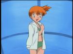  animated animated_gif bathing_suit bikini coat kasumi_(pokemon) lowres pokemon qvga swimsuit undressing 