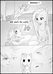  black_and_white blush clothing comic dialog english_text equine female friendship_is_magic gummy_(mlp) horse imalou lesbian mammal memory monochrome my_little_pony pegasus pinkamena_(mlp) pinkie_pie_(mlp) pony rainbow_dash_(mlp) text wings 