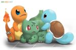  blue_eyes bulbasaur charmander ditb no_humans pokemon red_eyes squirtle 