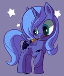  ? blue_hair equine female feral friendship_is_magic hair horn horse mammal my_little_pony paint paintbrush plain_background pony princess_luna_(mlp) reuniclus reuniclus_(artist) solo star winged_unicorn wings 