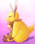  2012 ambiguous_gender chick easter lagomorph rabbit rudragon size_difference 