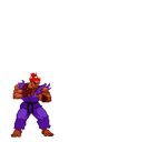  afterimage akuma beads capcom dougi gi gouki lowres male male_focus prayer_beads red_hair sandals street_fighter topknot 