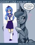  &hearts; blush cute cutie_mark english_text equine female feral friendship_is_magic hair horn horse human humanized john_joseco mammal my_little_pony pony princess_luna_(mlp) solo text tomiyu tumblr winged_unicorn wings 