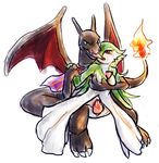  blush breasts charizard dragon female fire gardevoir green_eyes haychel male nintendo penetration penis plain_background pok&#233;mon pok&eacute;mon pussy red_eyes scarf sex straight tongue vaginal vaginal_penetration video_games white_background wings 