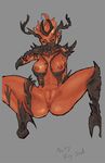  breasts female fire flame_atronach markydaysaid markydaysaid_(artist) nipples nude pussy solo the_elder_scrolls video_games 