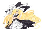  blonde_hair hat kirisame_marisa long_hair saiste solo touhou witch_hat 