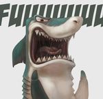  angry dental_floss fangs fin fish humor marine meme open_mouth shark silverfox5213 solo tongue 