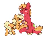  applejack_(mlp) big_macintosh_(mlp) brother_and_sister cutie_mark duo equine female feral friendship_is_magic horse horsecock incest lulubell male mammal my_little_pony nude oral penis pony precum sibling straight 