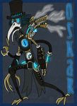  black blue death doctor glowing gold hat machine mask mechanical metal plague punk robot steam top vonderdevil 