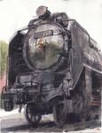  highres locomotive misawa_hiroshi no_humans original railroad_tracks steam_locomotive train 