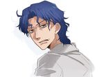  blue_hair fate/zero fate_(series) grey_eyes hazuki_jun male_focus matou_byakuya solo upper_body wavy_hair 