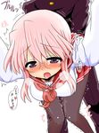  1girl bad_id bad_pixiv_id black_legwear blush breasts clothed_sex cum cum_in_pussy cumdrip doggystyle drooling glasses heart hetero large_breasts long_hair lucky_star open_mouth pantyhose pink_hair pink_neckwear purple_eyes pussy_juice ryouou_school_uniform school_uniform serafuku sex solo_focus sweat takara_miyuki take_(shokumu-taiman) tears trembling uniform 