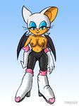  blue_eyes breasts diraulus female gloves mammal nipples rouge_the_bat sega solo sonic_(series) topless wings 