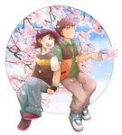  2boys child multiple_boys pokemon pokemon_(anime) satoshi_(pokemon) takeshi_(pokemon) 