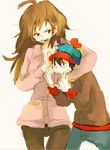 hat long_hair shelley_marsh siblings size_difference south_park stan_marsh 