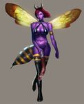  arthropod bee big_breasts bra breasts bug corruption_of_champions dickgirl flaccid giant_bee giant_bee_(coc) hair horn horsecock hybrid insect intersex panties penis red_hair solo stinger underwear unknown_artist wings 