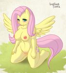  anthrofied big_breasts blush breasts cute cutie_mark equine female fluttershy_(mlp) friendship_is_magic hooves impious invalid_tag mammal mane my_little_pony nude pegasus pose pussy smile solo wings 