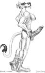  anthrofied breasts dildo disney feline female lion lioness mammal pose sex_toy sketch socks strapon the_lion_king zira 