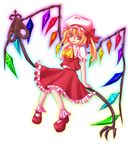  bad_id bad_pixiv_id blonde_hair flandre_scarlet hat laevatein mikazuki_sara rainbow_order red_eyes solo tongue touhou wings 