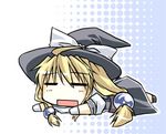  bad_id bad_pixiv_id blonde_hair chibi hat kirisame_marisa lowres ribbon solo touhou yuuki_eishi 