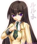  black_hair code_geass genderswap genderswap_(mtf) kiria_nao lelouch_lamperouge luluko purple_eyes solo 